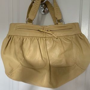 DKNY leather satchel hobo